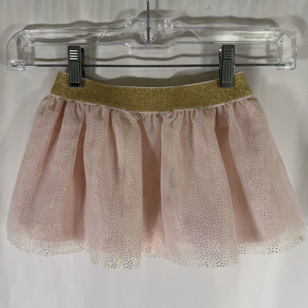 Kate Spade Skirt Baby Size 24m Pink Gold Polka Dot Elastic Waist Pull On